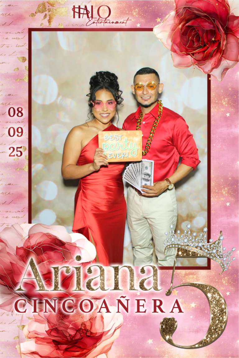 HALO Entertainment Services Custom Photo Booth Template