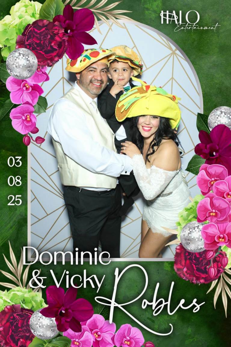 HALO Entertainment Services Custom Photo Booth Template