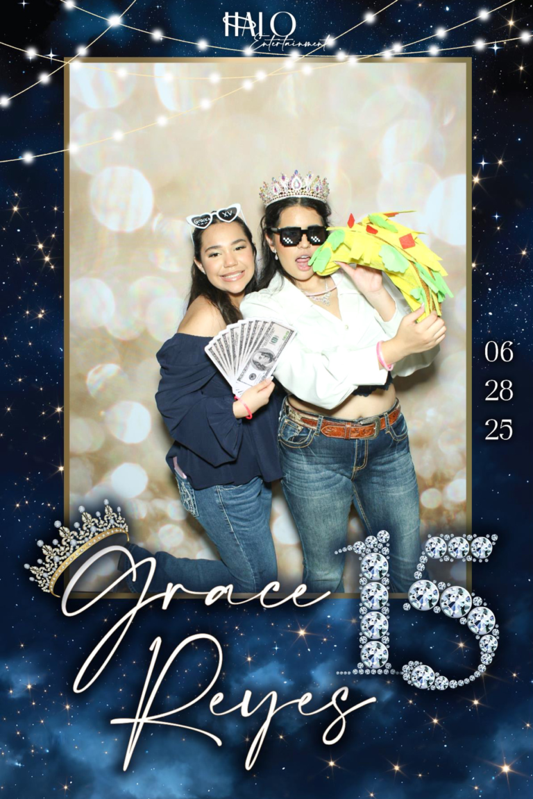 HALO Entertainment Services Custom Photo Booth Template