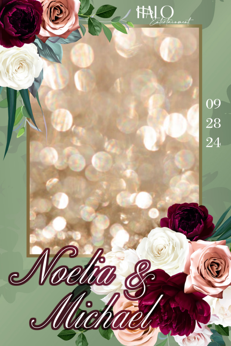 HALO Entertainment Services Custom Photo Booth Template