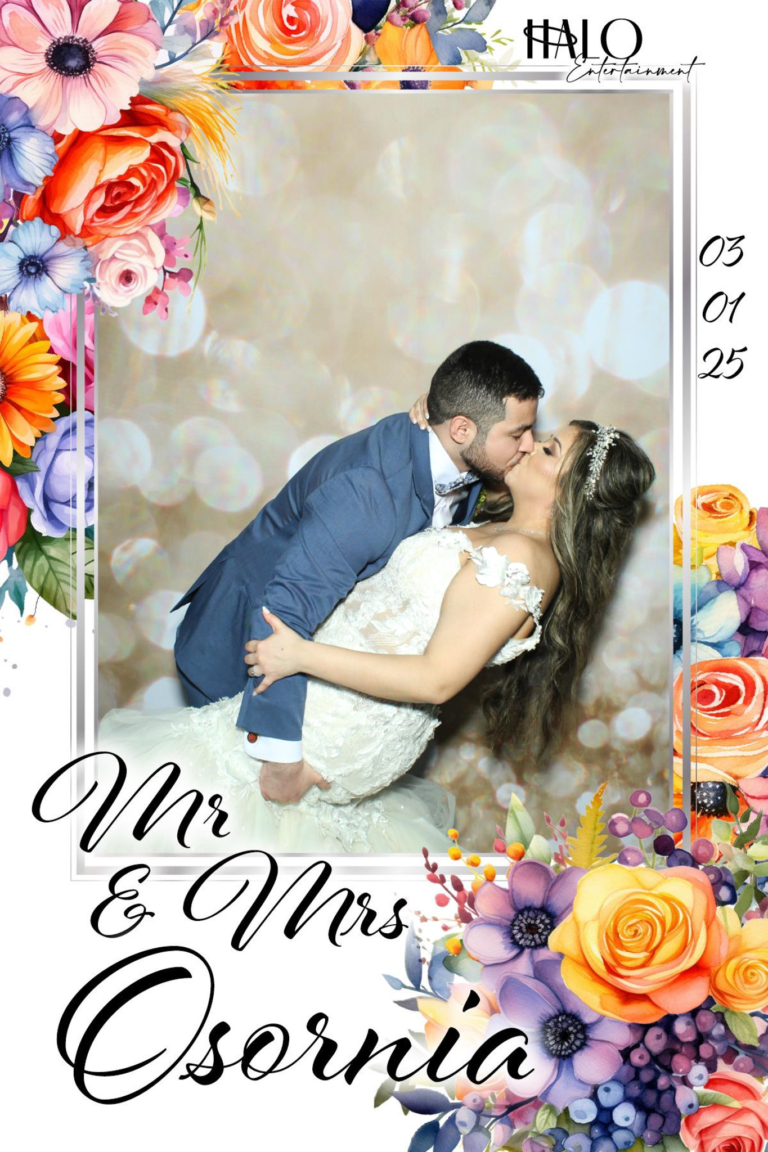HALO Entertainment Services Custom Photo Booth Template