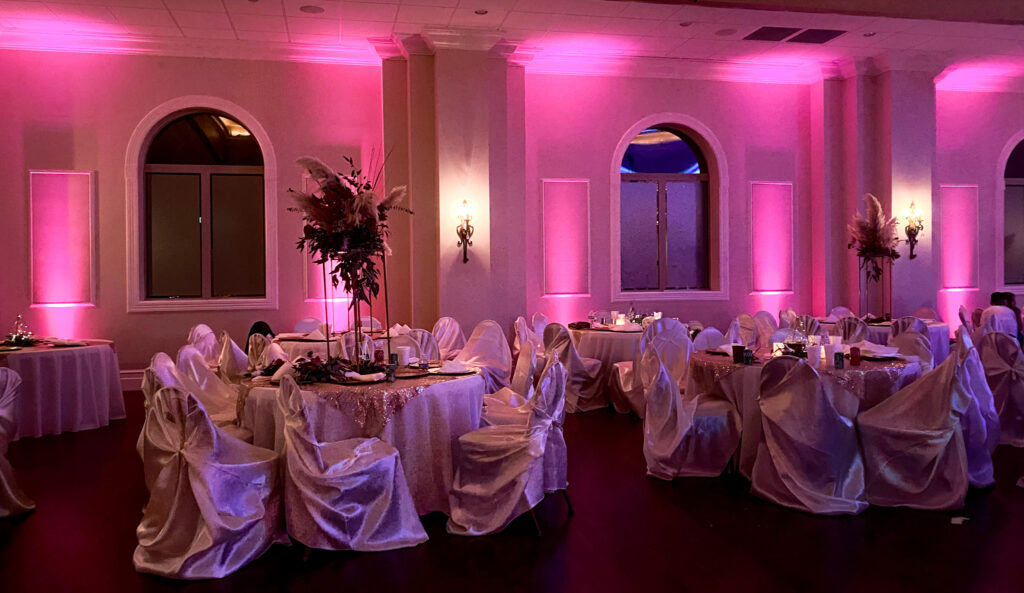 HALO Entertainment Services Custom Color Uplighting